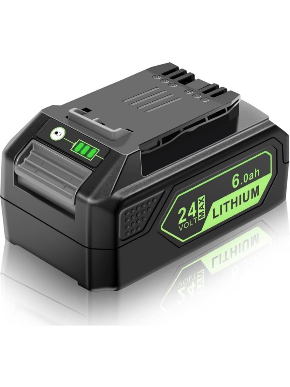 24V 6.0Ah Lithium Ion Battery Replacement for Lawn Mower, Trimmer & Blower